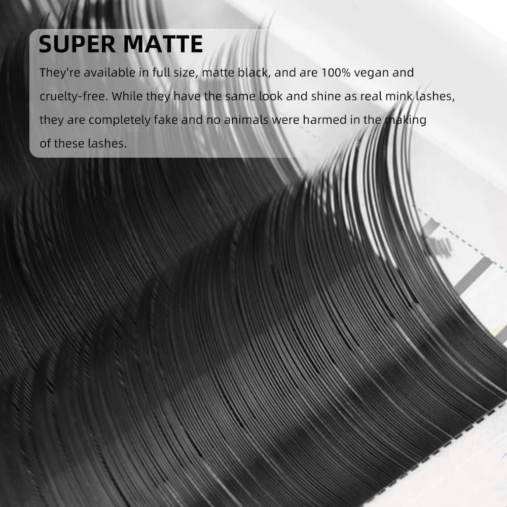 Super Matte Black C/D Curl volume a classic lashes