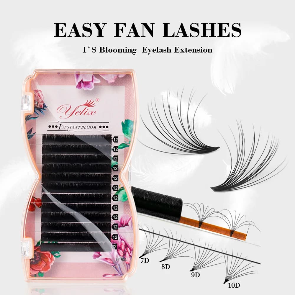 Easy Fan Mega Volume Predĺžené mihalnice, 0.03/0.05mm