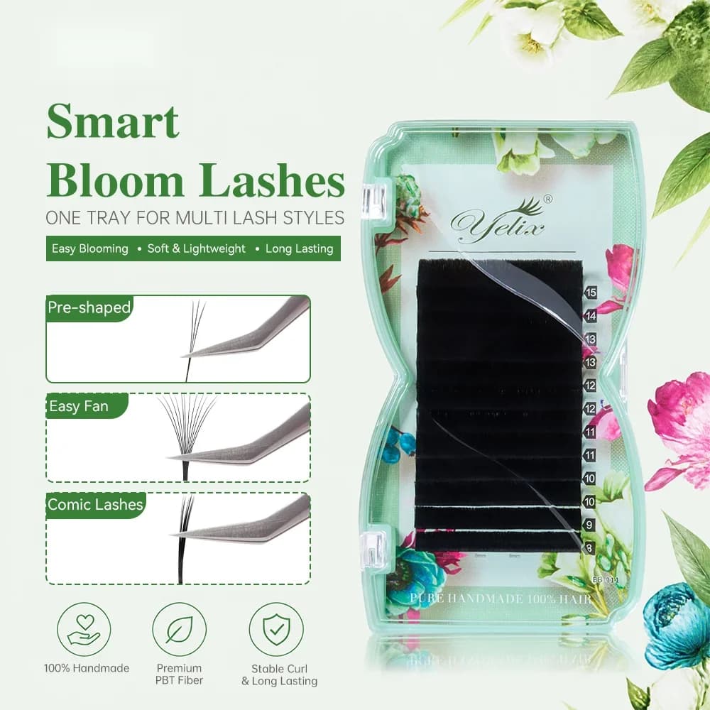 Smart Bloom W-tvarované predpripravené objemové veterné umelé mihnice