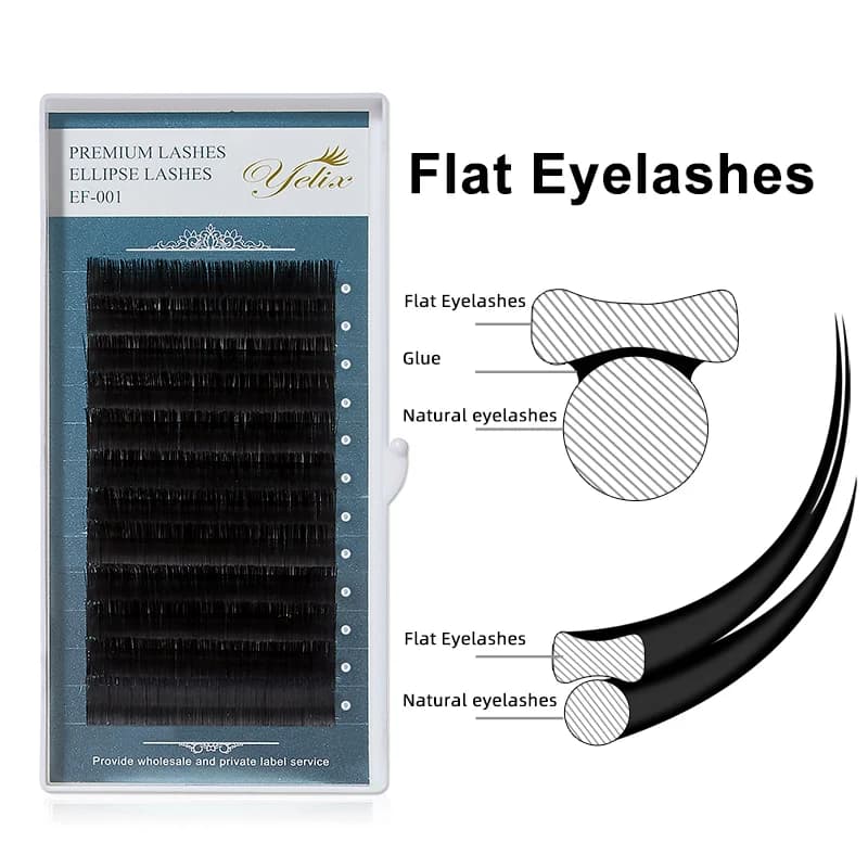 Ploché eliptické rozštiepené mihalnice 0,15 mm 0,20 mm