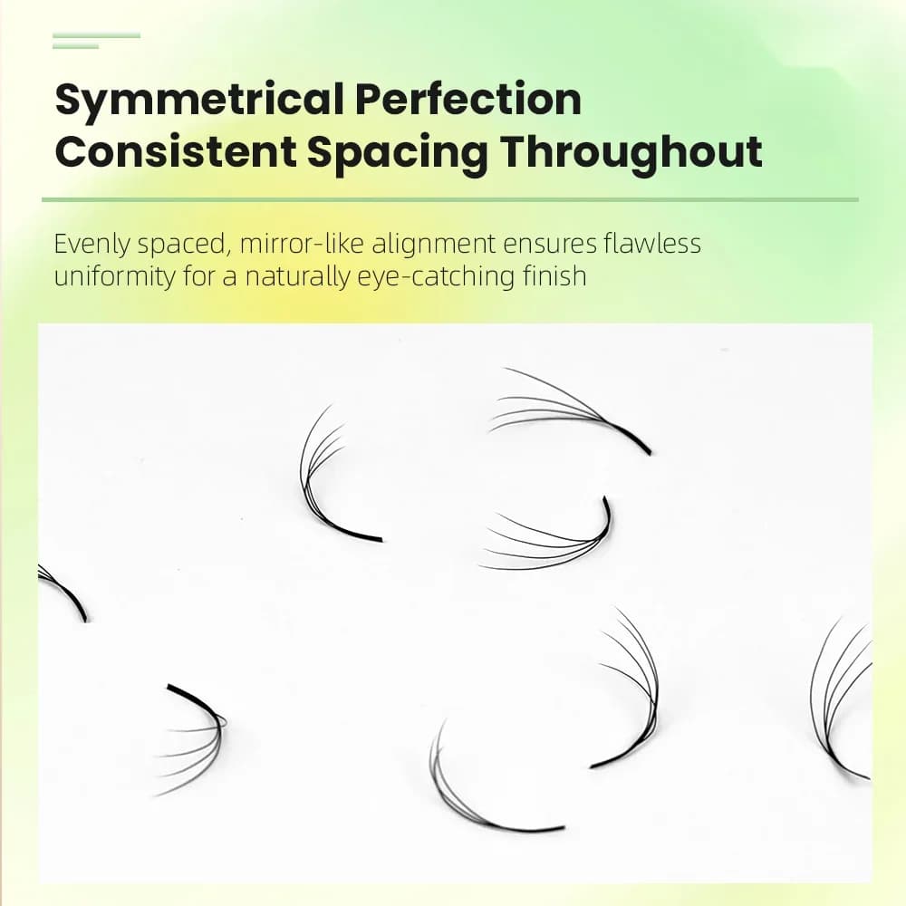 Narrow 4D W Shape Automatic Flowering Eyelash Extensions